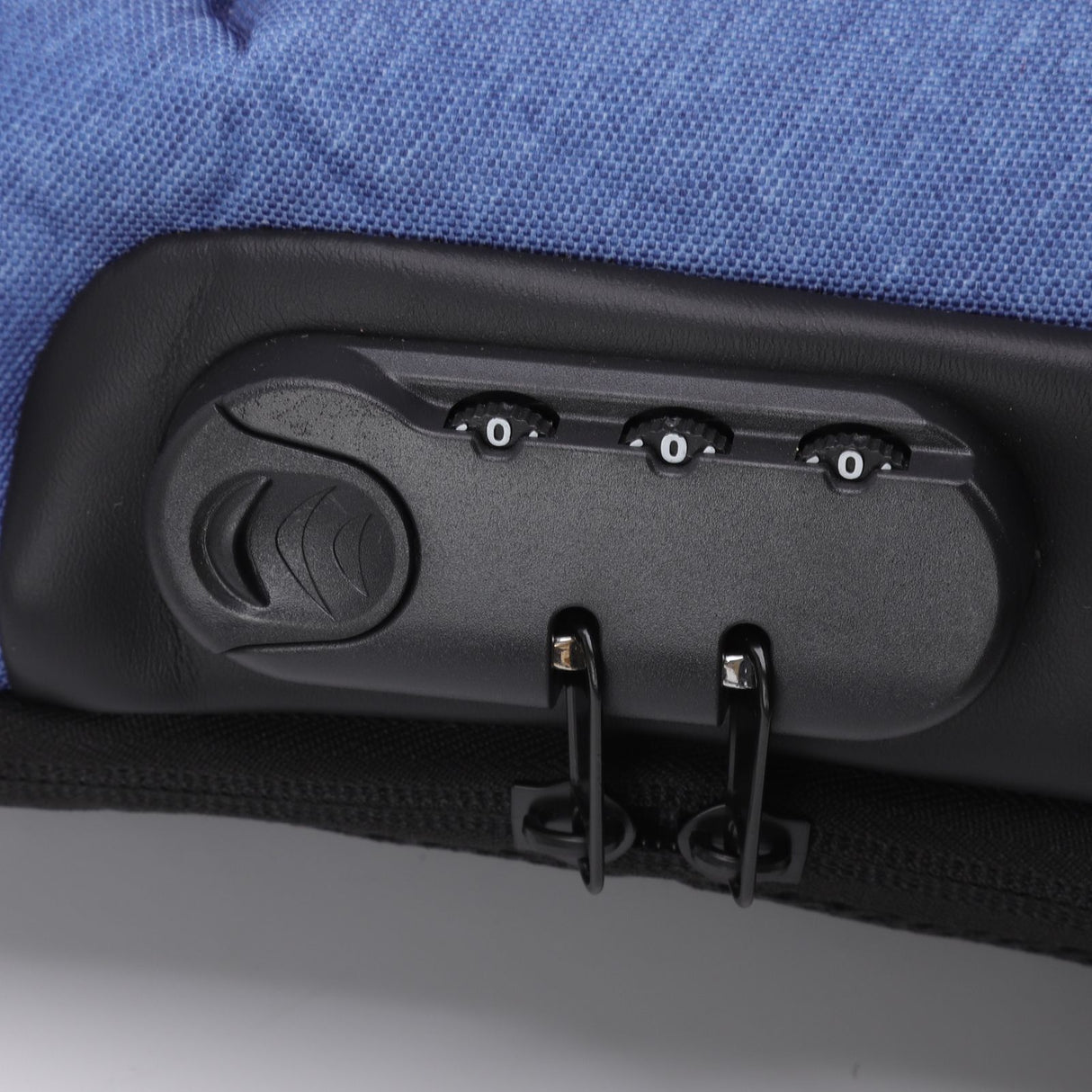 Sling Bag Waterproof Anti Theft with Combination Lock Anti Scratch Sports Single Shoulder Chest Bag Blue