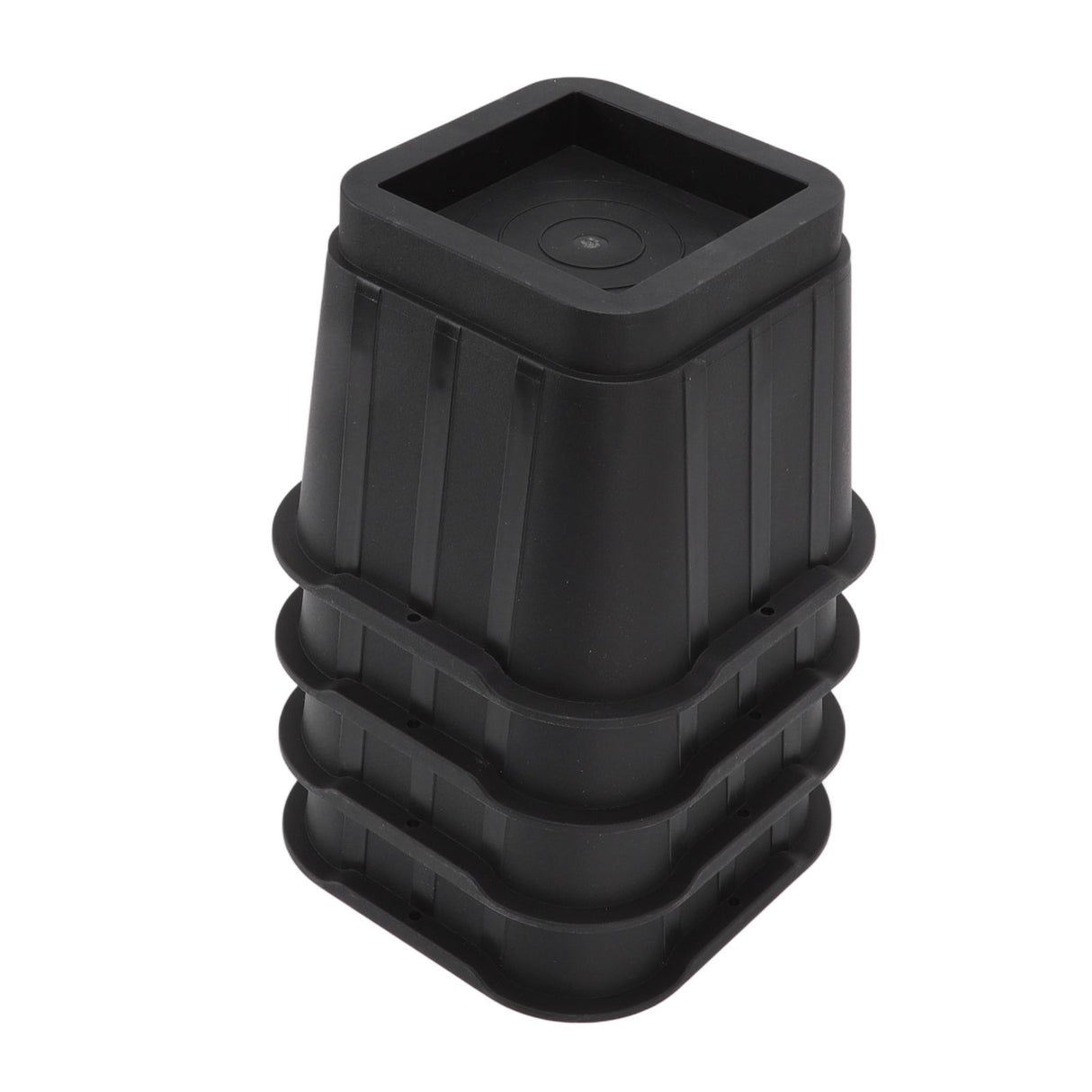 4 Sets Furniture Risers Rubber Antislip 4 Inch Bed Risers for Storage Desk Sofa Chair Washing Machine
