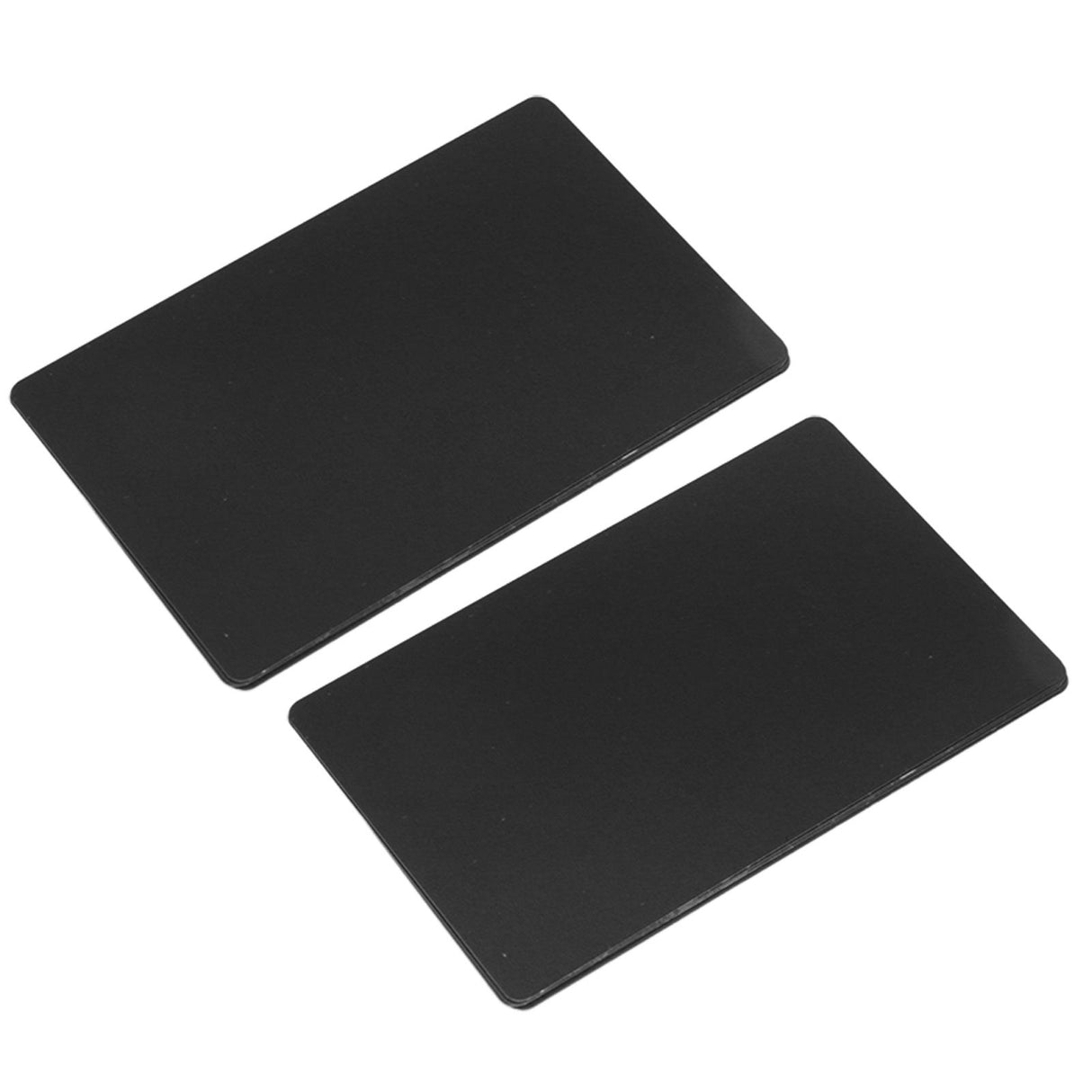 50PCS Business Name Card Laser Engraving Waterproof and Wear Resistant Aluminum Visiting Card for Company Black