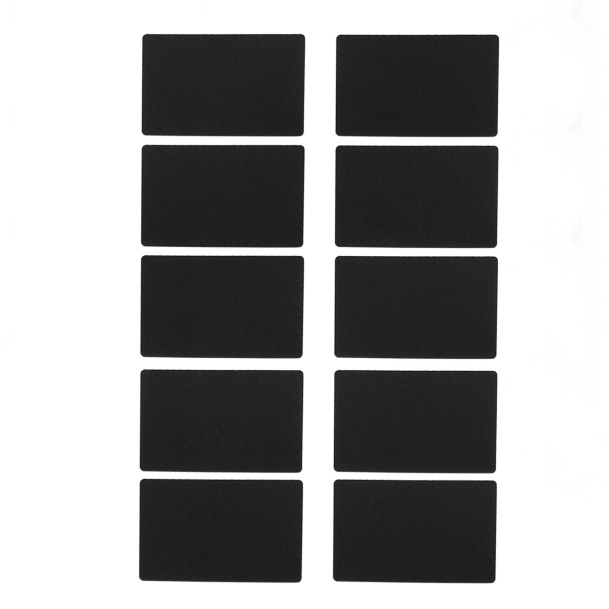 50PCS Business Name Card Laser Engraving Waterproof and Wear Resistant Aluminum Visiting Card for Company Black