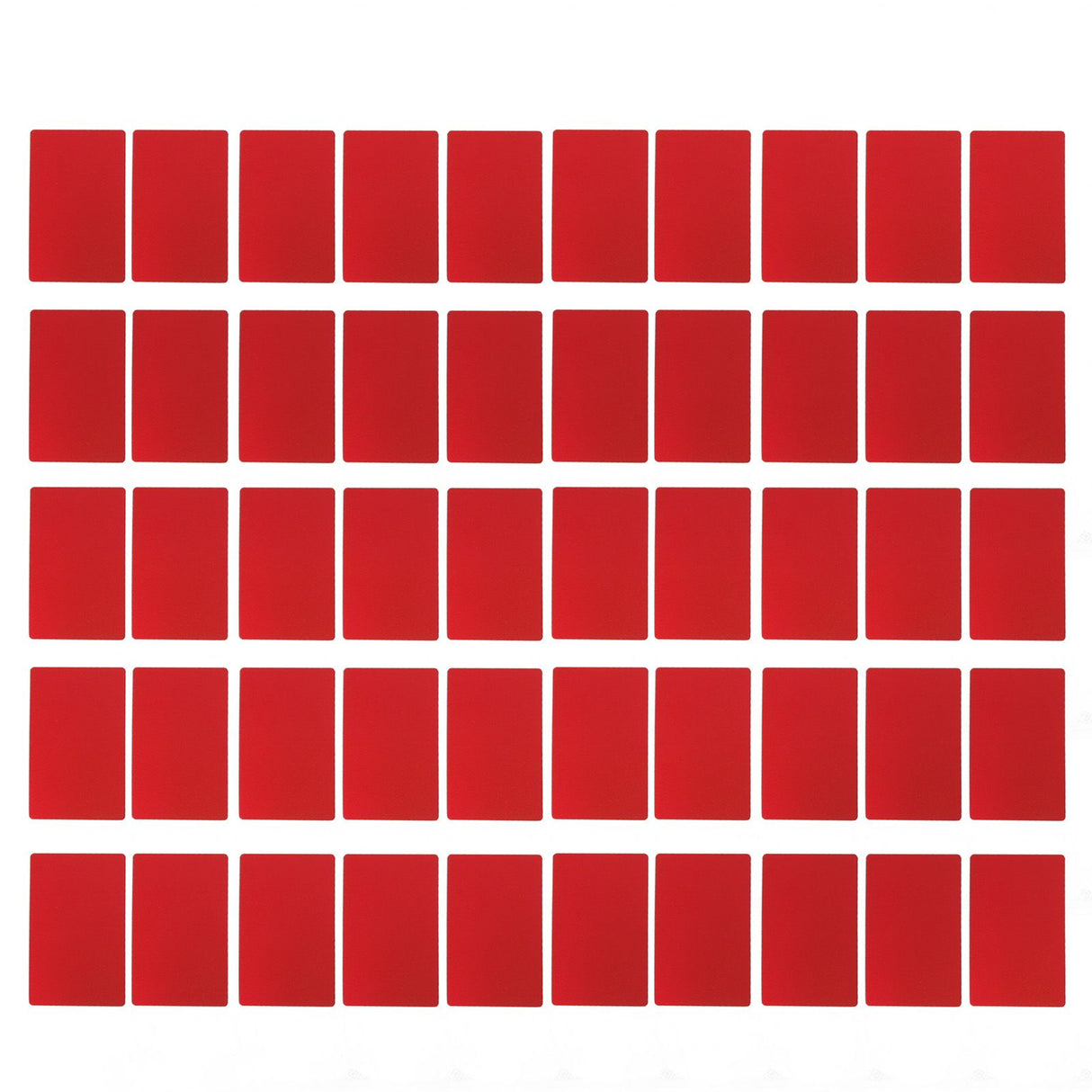 50PCS Business Name Card Laser Engraving Waterproof and Wear Resistant Aluminum Visiting Card for Company Red