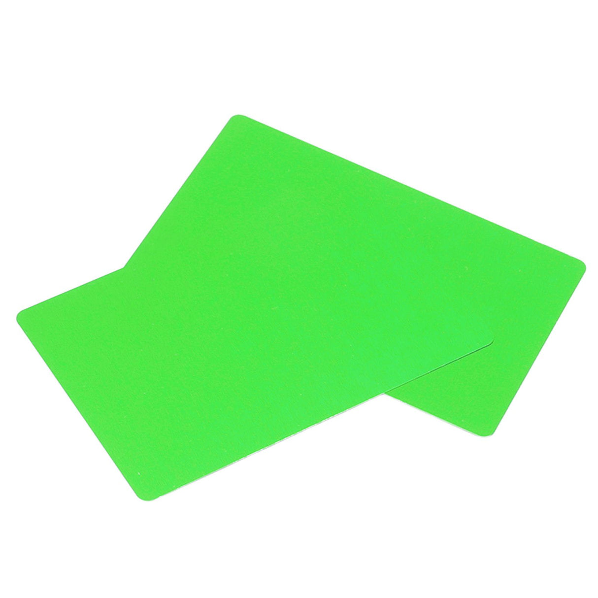 50PCS Business Name Card Laser Engraving Waterproof and Wear Resistant Aluminum Visiting Card for Company Green