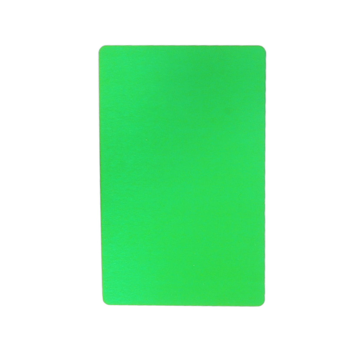 50PCS Business Name Card Laser Engraving Waterproof and Wear Resistant Aluminum Visiting Card for Company Green