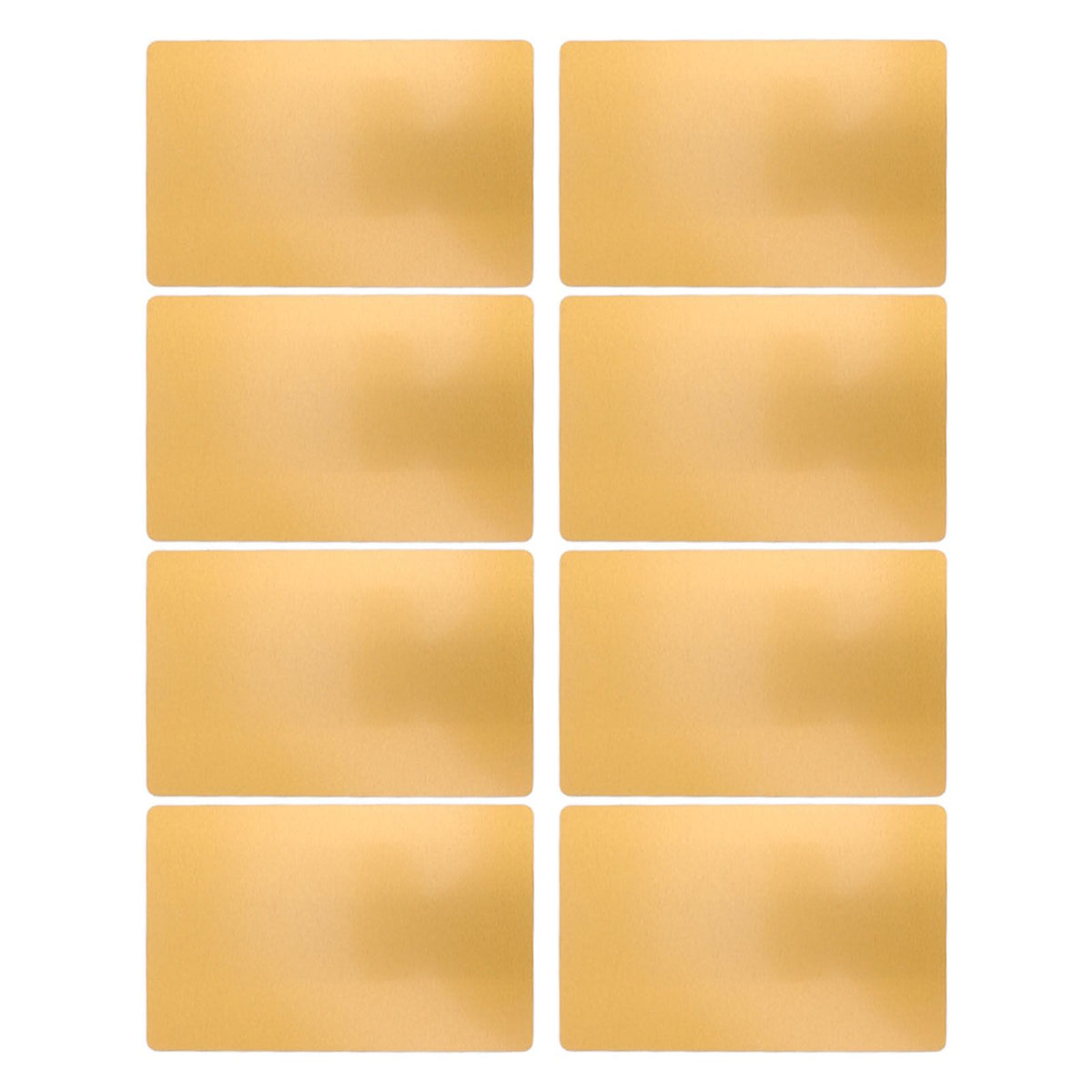 50 Sheets Metal Business Card Heat Transfer Aluminum Business Cards Blanks DIY Craft Supplies Gold