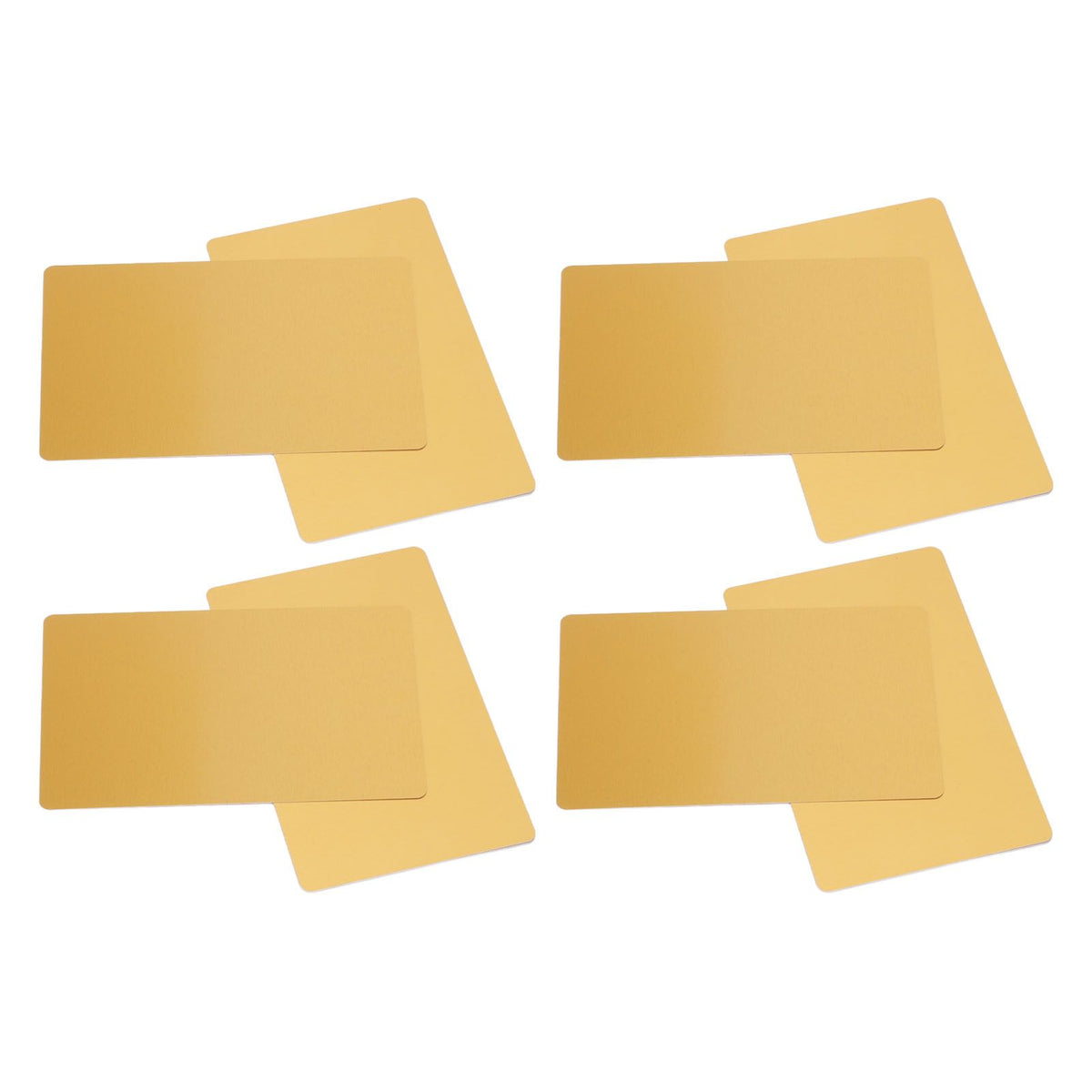 50 Sheets Metal Business Card Heat Transfer Aluminum Business Cards Blanks DIY Craft Supplies Gold