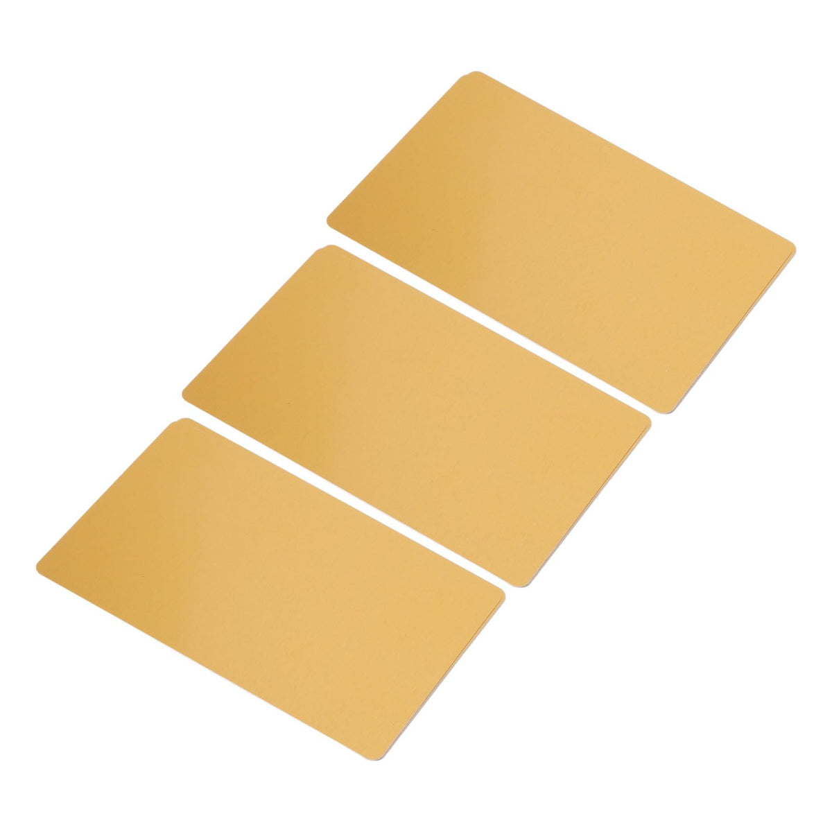 50 Sheets Metal Business Card Heat Transfer Aluminum Business Cards Blanks DIY Craft Supplies Gold