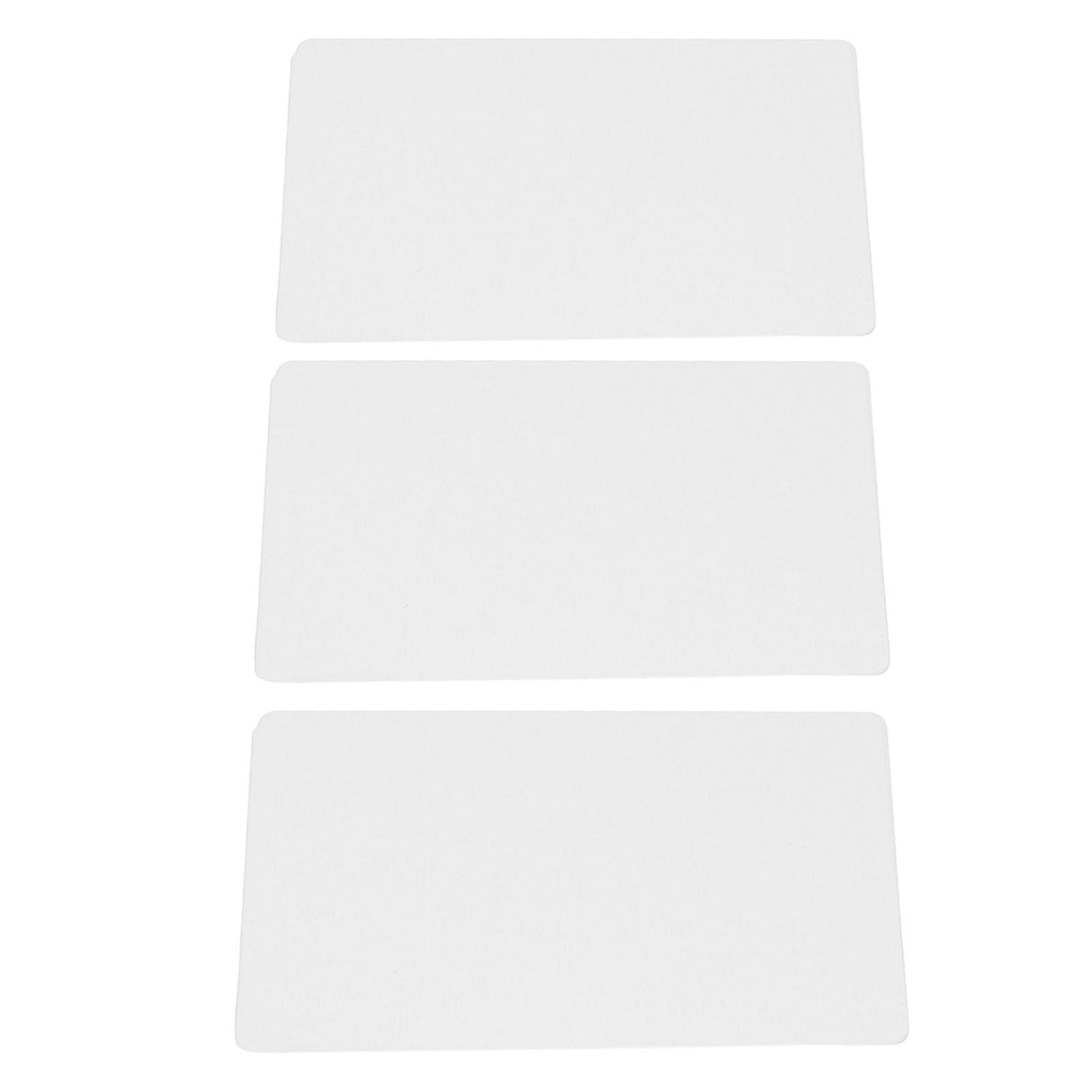 50 Sheets Metal Business Card Heat Transfer Aluminum Business Cards Blanks DIY Craft Supplies Pearl White