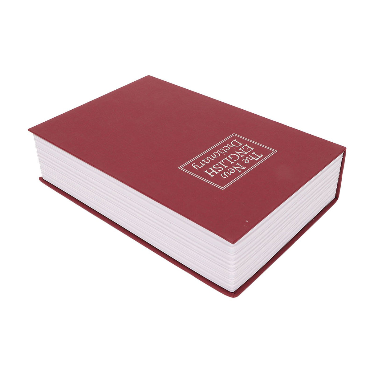Book Safe Small Diversion Book Safe Storage Lock Box Money Coins Cards Hiding Box with Combination Lock Red