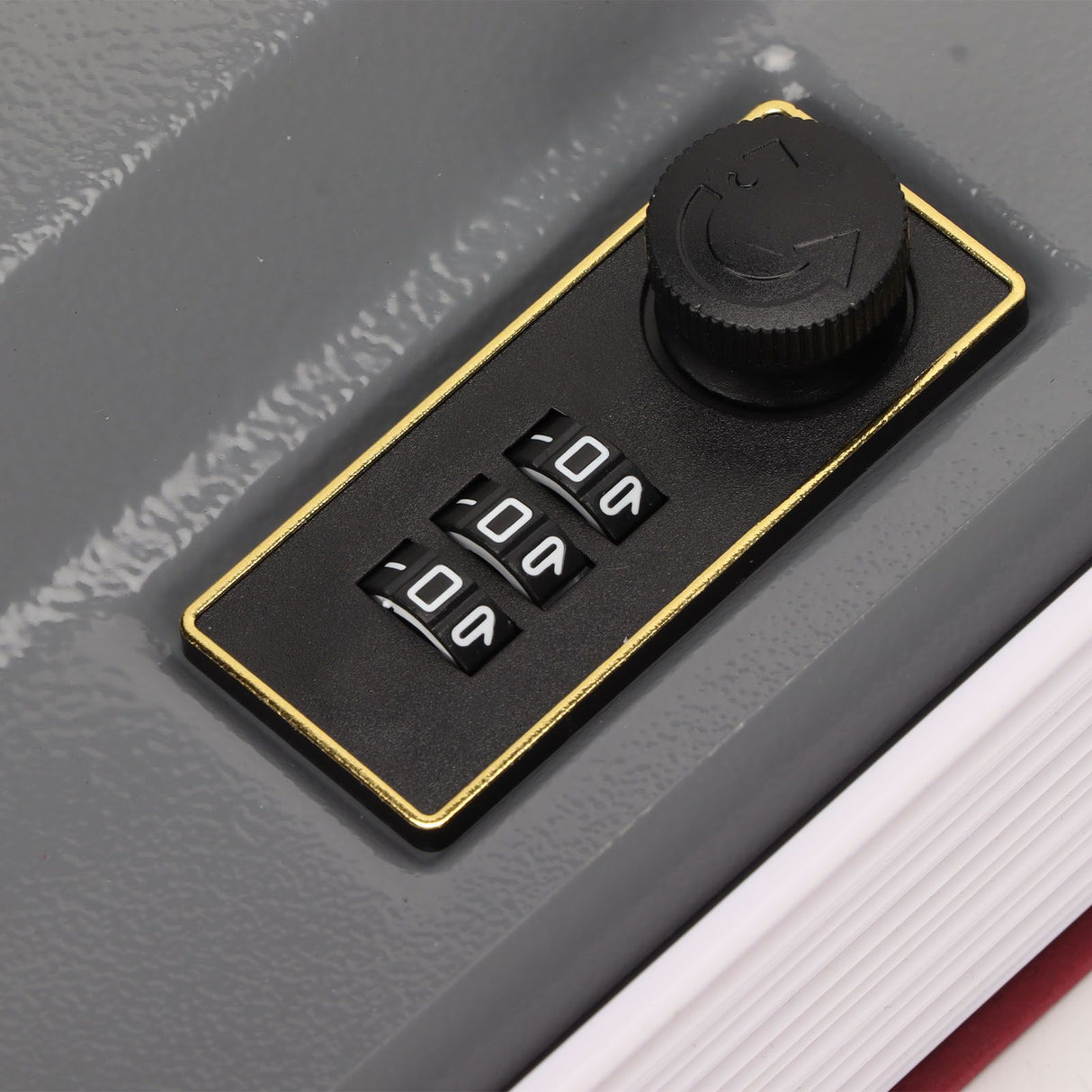 Book Safe Small Diversion Book Safe Storage Lock Box Money Coins Cards Hiding Box with Combination Lock Red