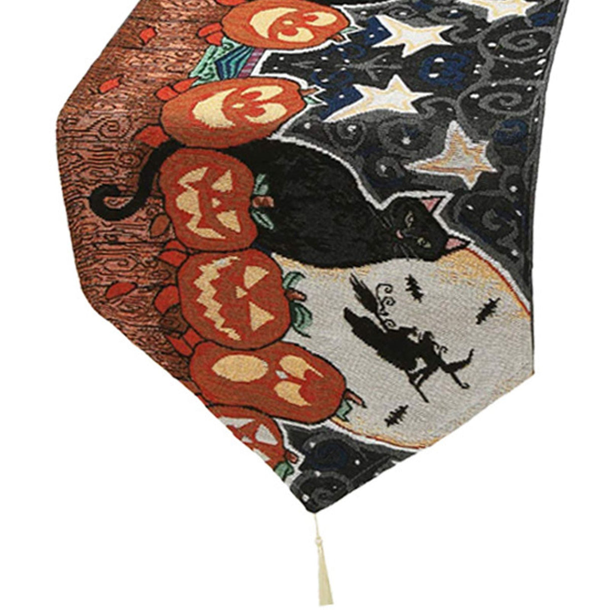 Table Runner Cotton and Linen for Halloween Decorations Home Dining Table 33x180cm