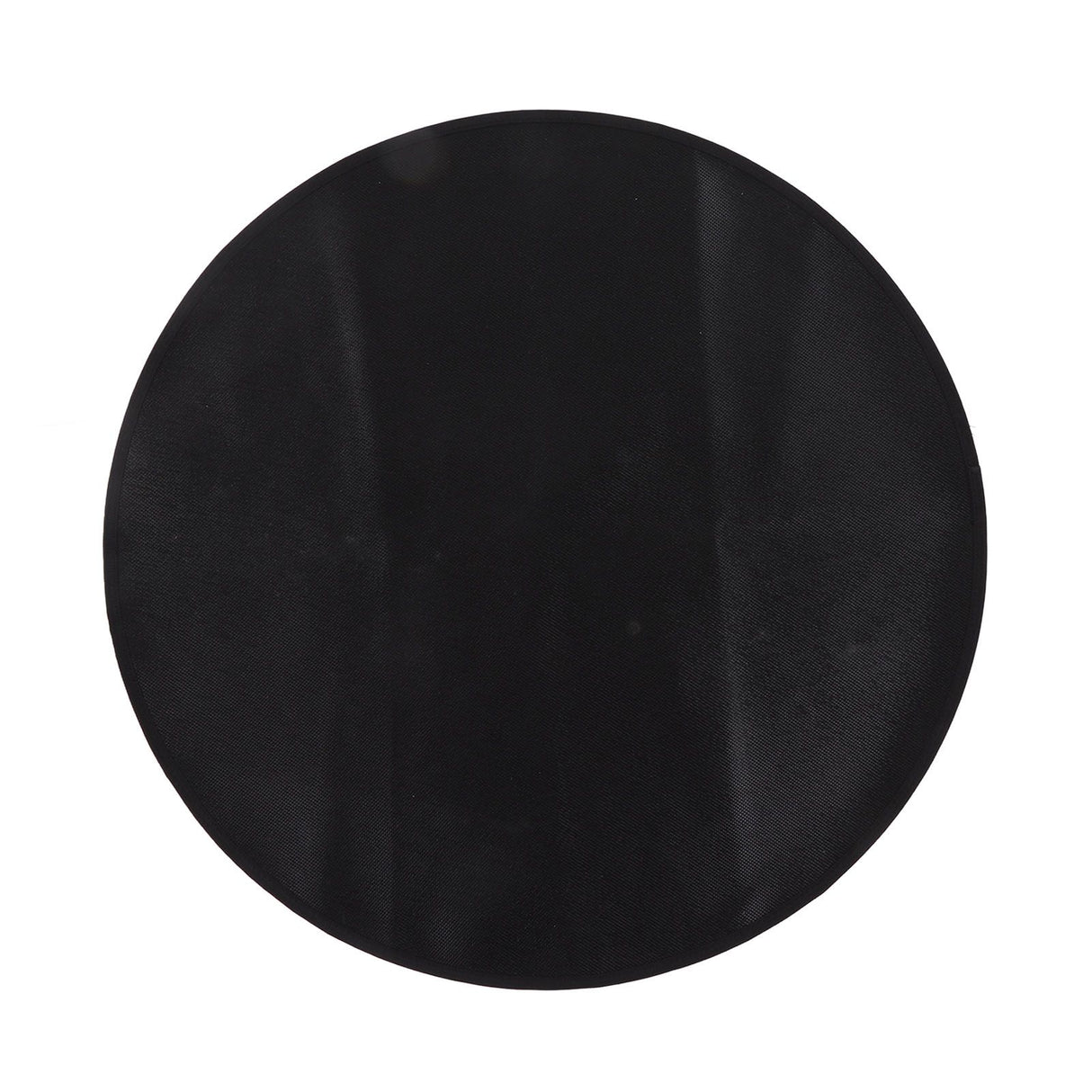 Grill Mat Fireproof High Temperature Resistance Washable Reusable Round BBQ Mat Black 24in / 60cm Dia