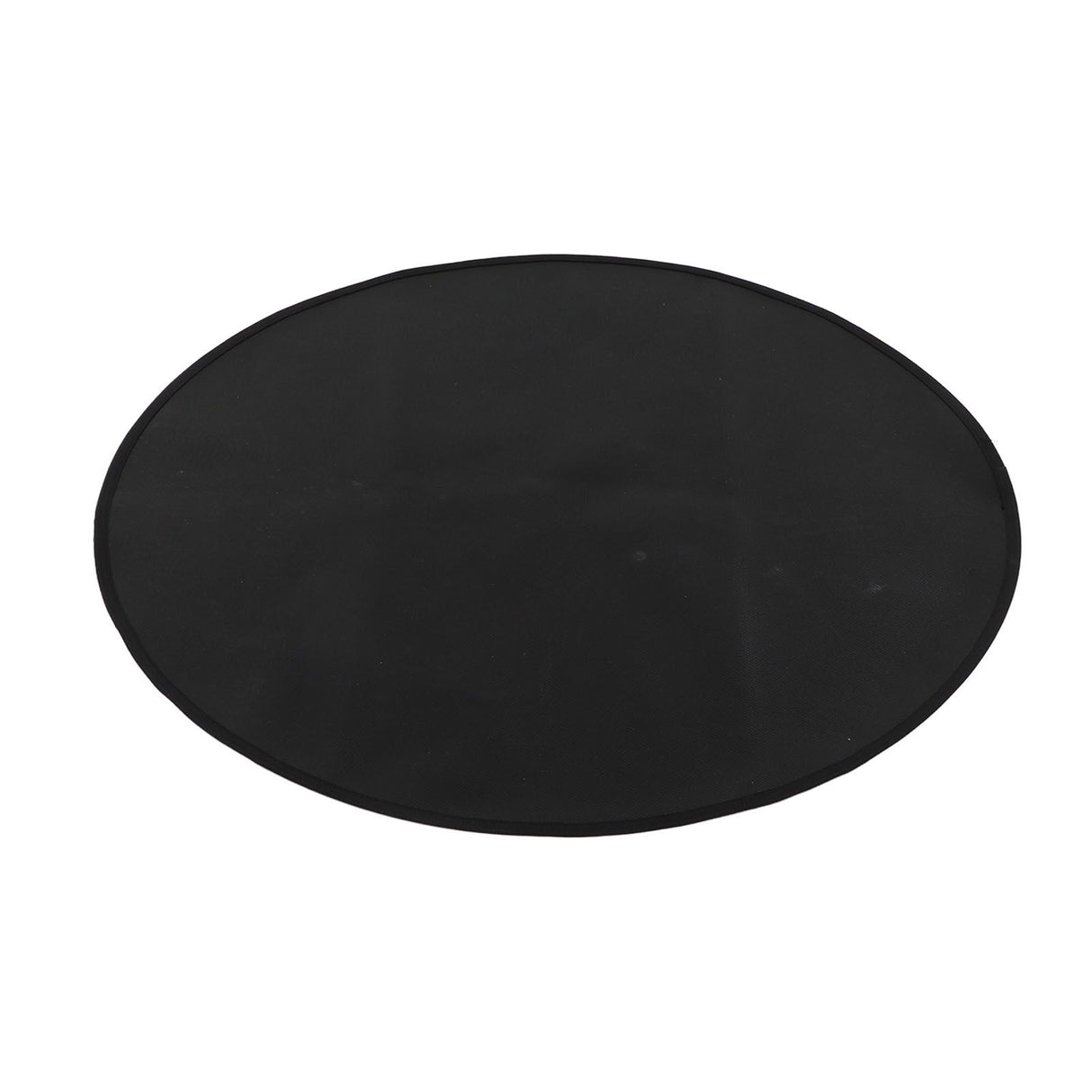 Grill Mat Fireproof High Temperature Resistance Washable Reusable Round BBQ Mat Black 24in / 60cm Dia