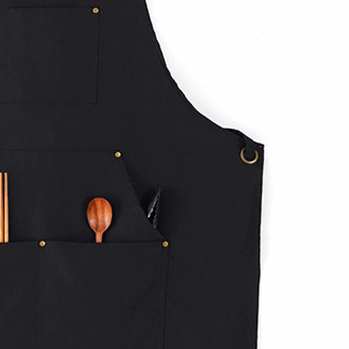Barbecue Apron Adjustable Waterproof Work Tool Apron with Multiple Pockets Kitchen Apron