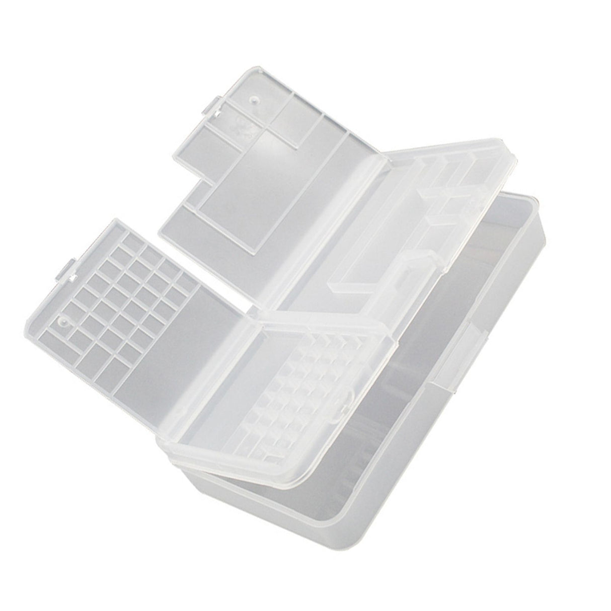 Electronic Components Storage Box Multipurpose Double Layer Rectangular PP Clear Component Containers