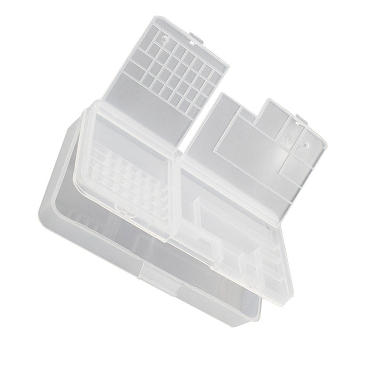 Electronic Components Storage Box Multipurpose Double Layer Rectangular PP Clear Component Containers