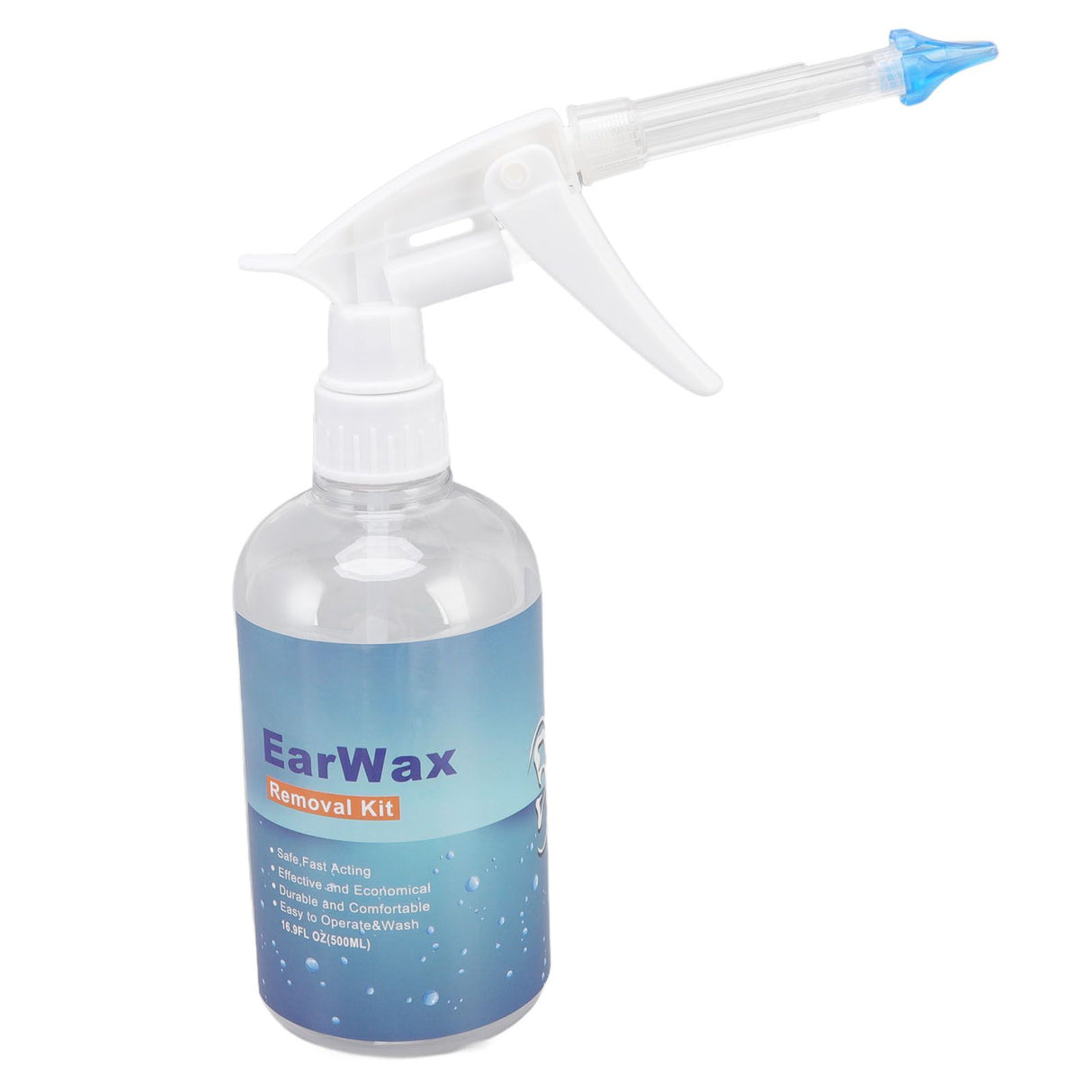 Ear Cleaning Kits 500ml Ear Washer Spray Bottle System with Professional Ear Muff Ear Wax Removal Tool for Home
