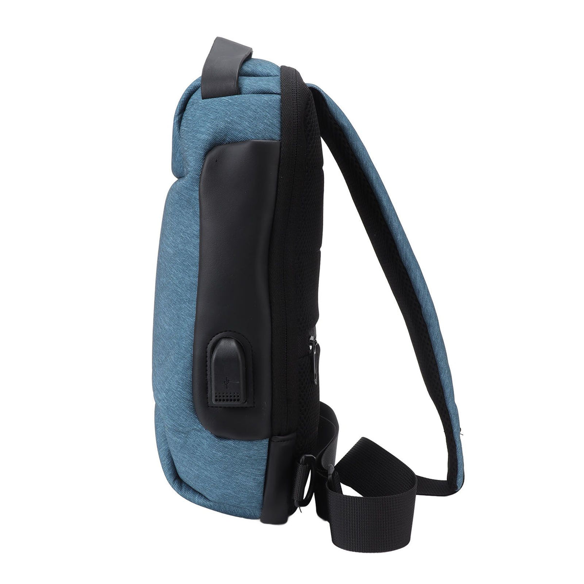 Shoulder Backpack Breathable Large Capacity Lockable Zipper Oxford Cloth Portable Sling Bag for Women Men OD Green