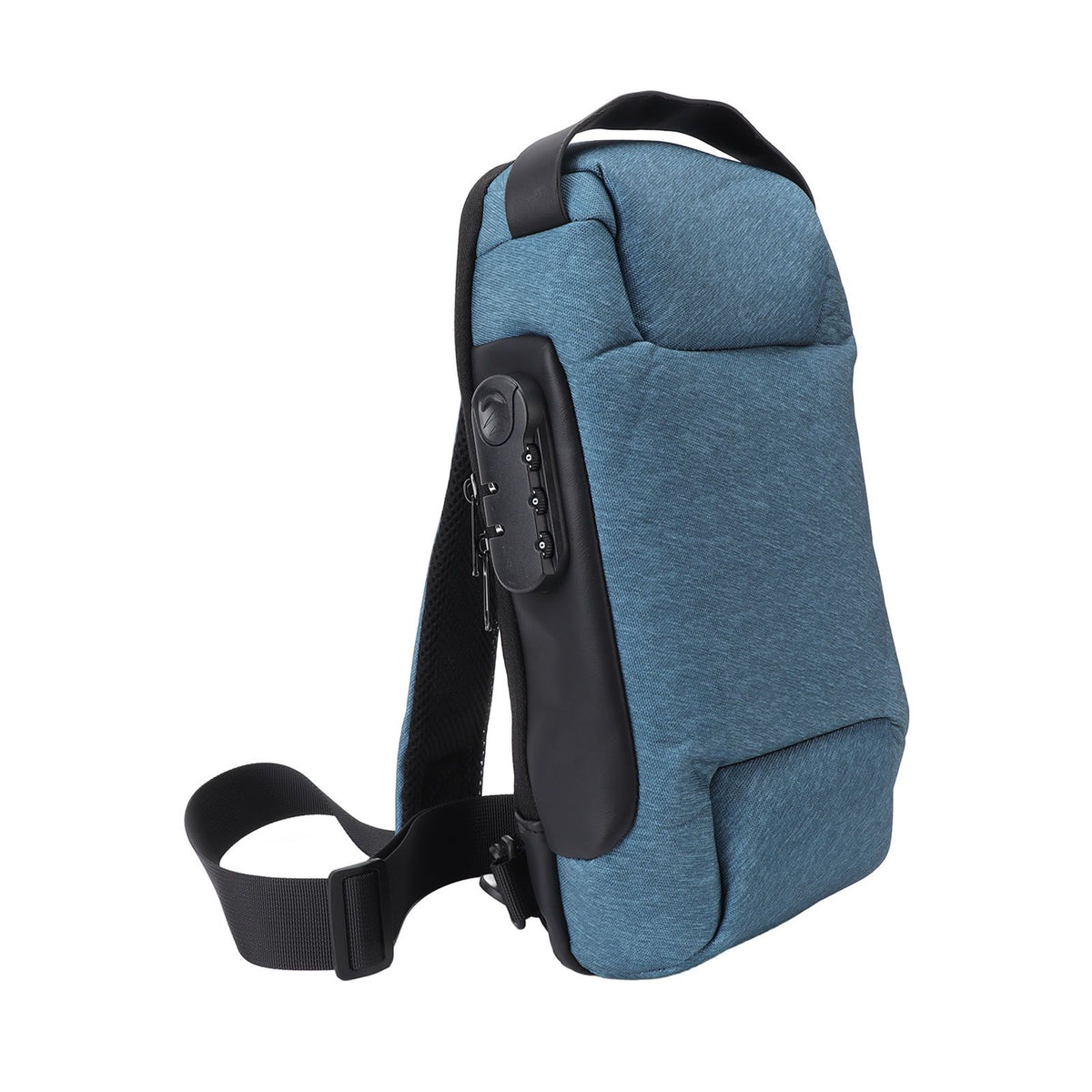 Shoulder Backpack Breathable Large Capacity Lockable Zipper Oxford Cloth Portable Sling Bag for Women Men OD Green