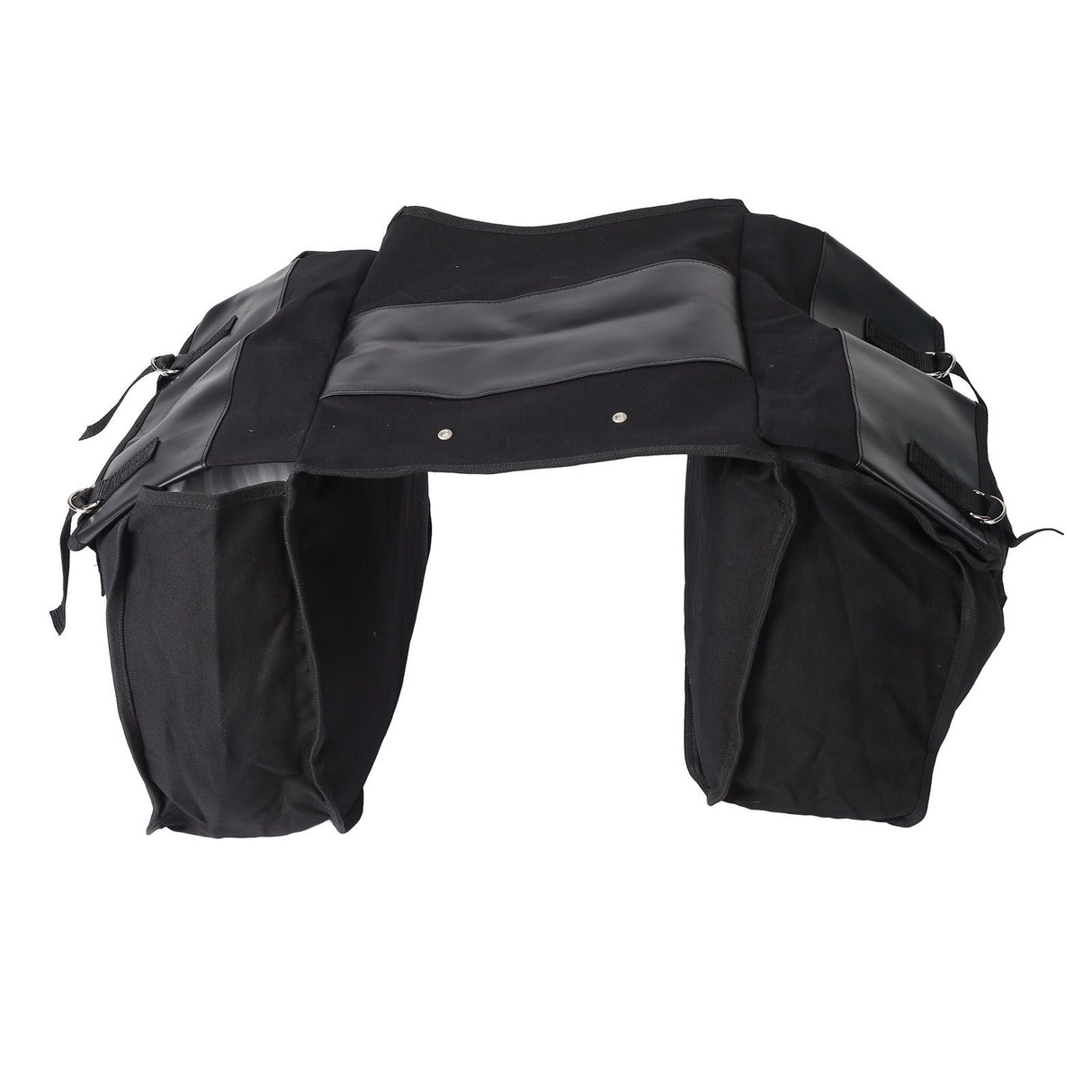Bike Rear Seat Carrier Pack Portable Large Capacity Bicycle Rear Seat Bag for Outdoor Black