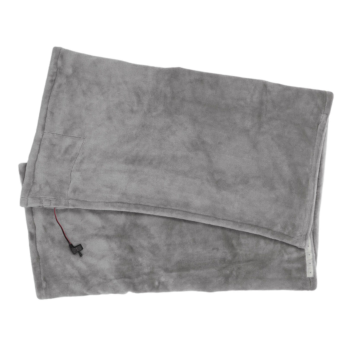USB Electric Blanket Cozy Soft Portable Temperature Control Machine Washable Heated Shawl Throws for Car Home Travel Light Grey