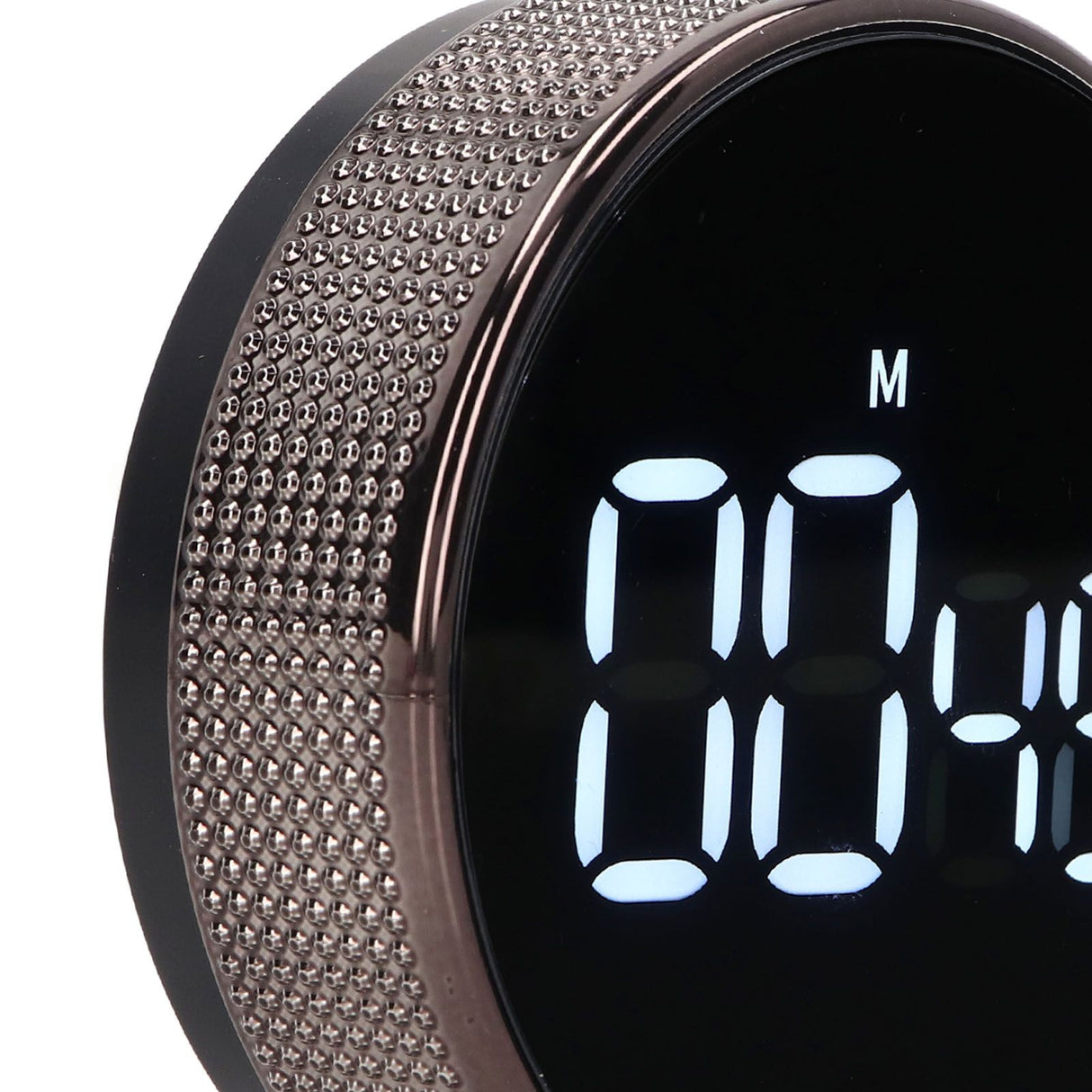 Kitchen Timer Rotating Silent Magnetic Suction Kids Study Timer LED Countdown Timer Black