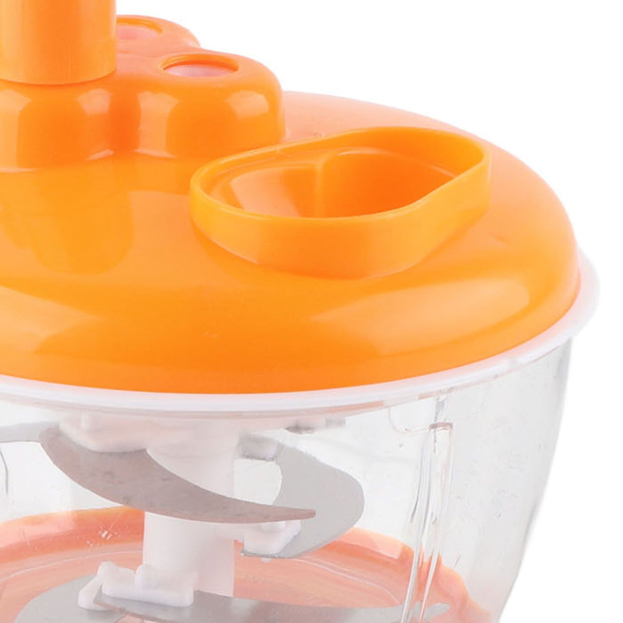 Manual Vegetable Grinder PP Stainless Steel Food Grade Compact Portable Food Vegetable Grinder for Kitchen Restaurant 6 Blades