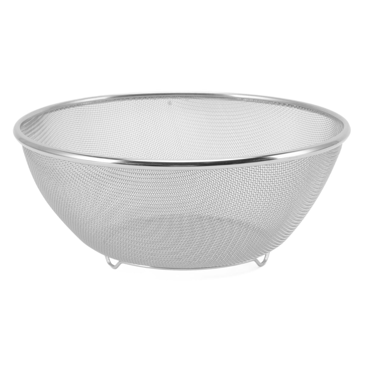 Stainless Steel Strainer Colander Fast Drainage 24CM Diameter Safe Food Grade Material Salad Bowl for Home Kitchen Mesh Screen