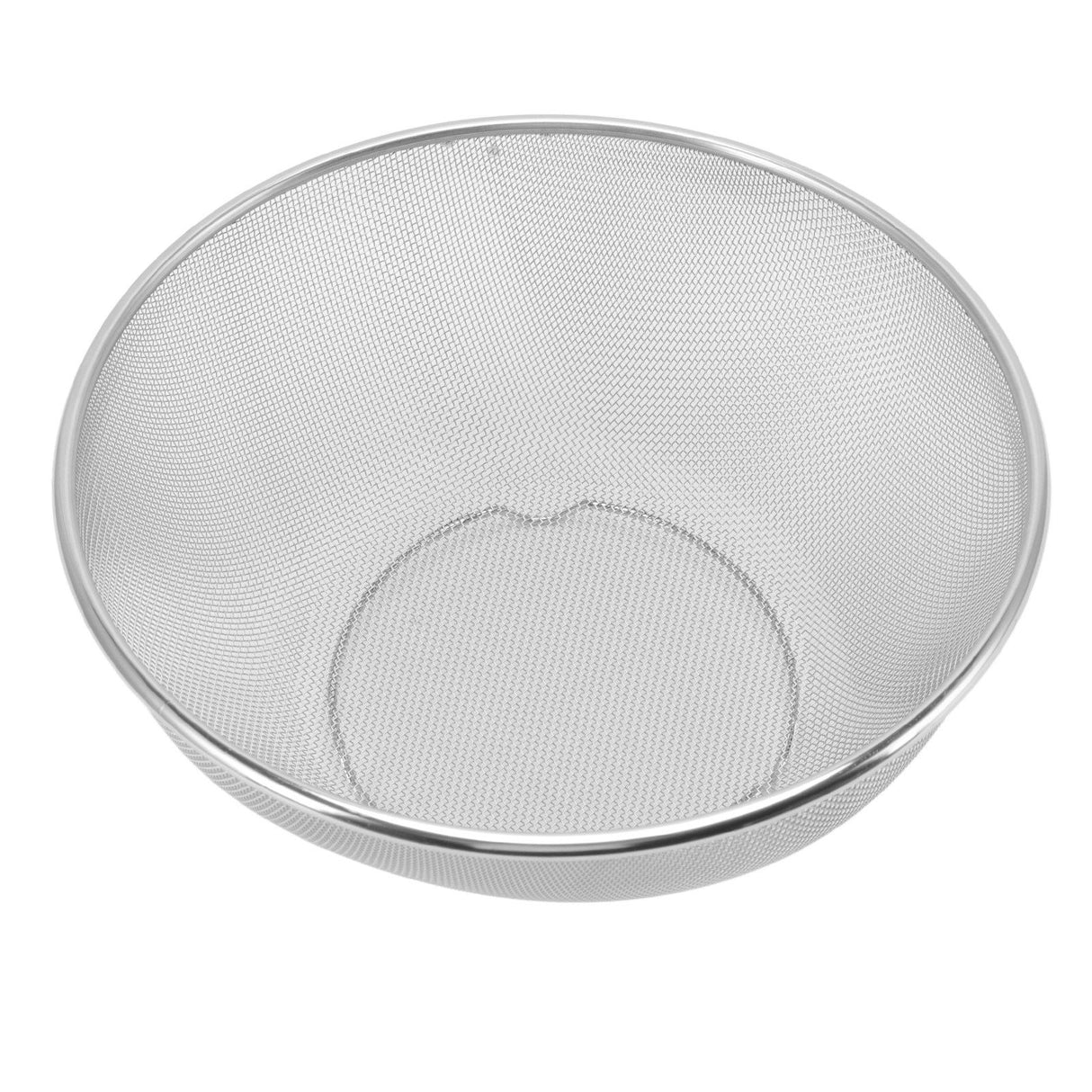 Stainless Steel Strainer Colander Fast Drainage 24CM Diameter Safe Food Grade Material Salad Bowl for Home Kitchen Mesh Screen