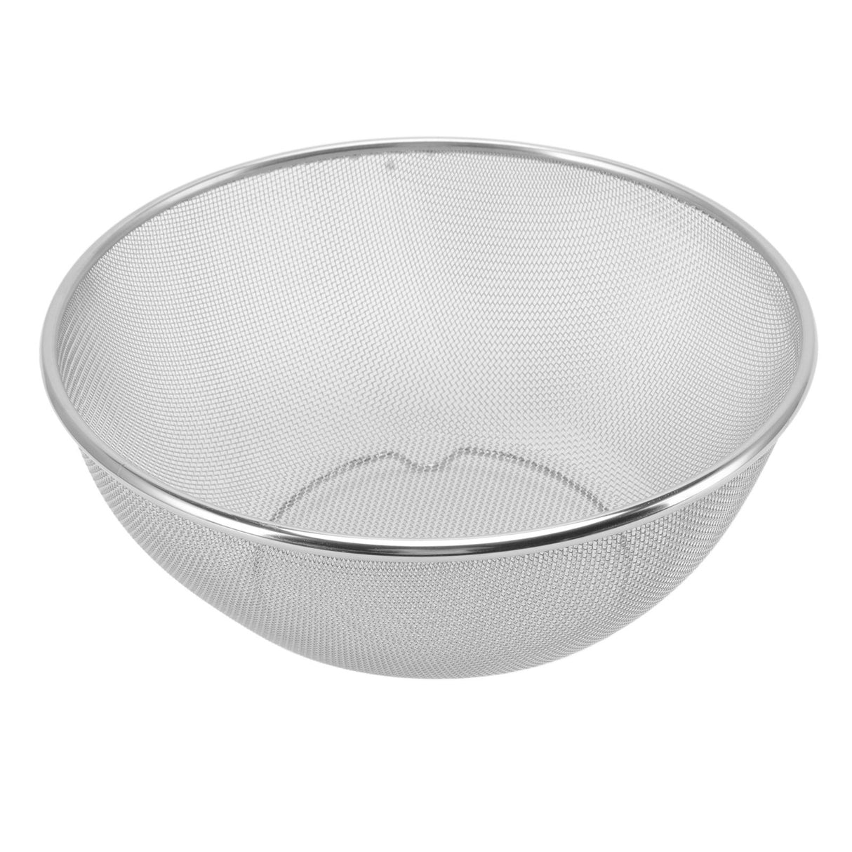 Stainless Steel Strainer Colander Fast Drainage 24CM Diameter Safe Food Grade Material Salad Bowl for Home Kitchen Mesh Screen