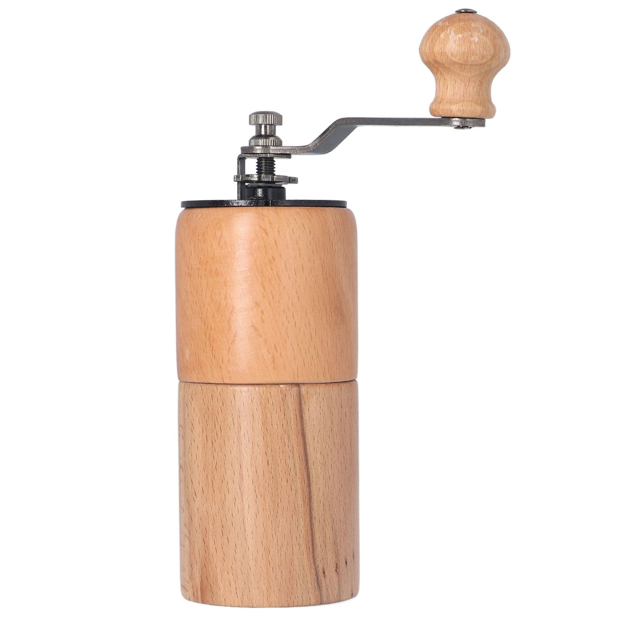 Manual Coffee Grinder Adjustable Coarseness Quiet Portable Wooden Hand Crank Coffee Mill for Home Cafe L
