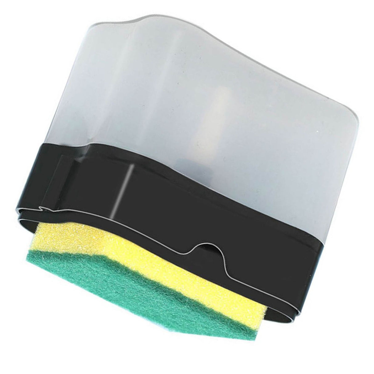 Dish Liquid Dispenser Durable Plastic Effort Saving Press Large Capacity Dish Detergent Dispenser for Kitchen Home Black