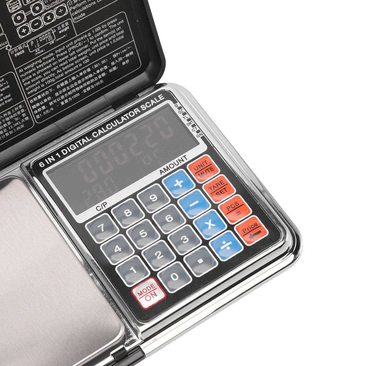 0.01/100G Digital Calculator Scale Kitchen Scale Baking Food Precise Scale with White Light Backlit Screen