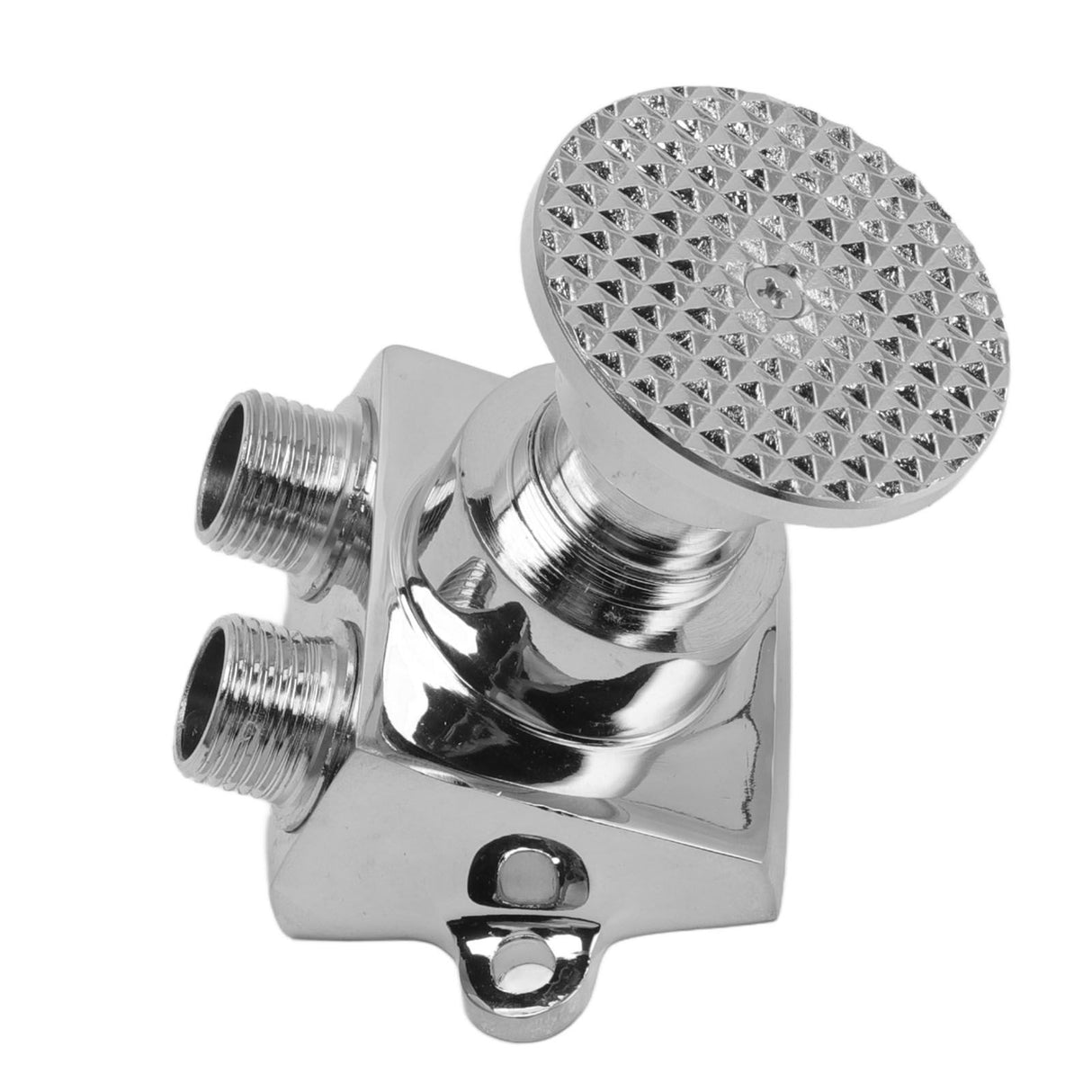 Floor Mount Pedal Valve Stainless Steel Water Saving Foot Pedal Water Tap Control Switch Valve for Public Places Double Outlet