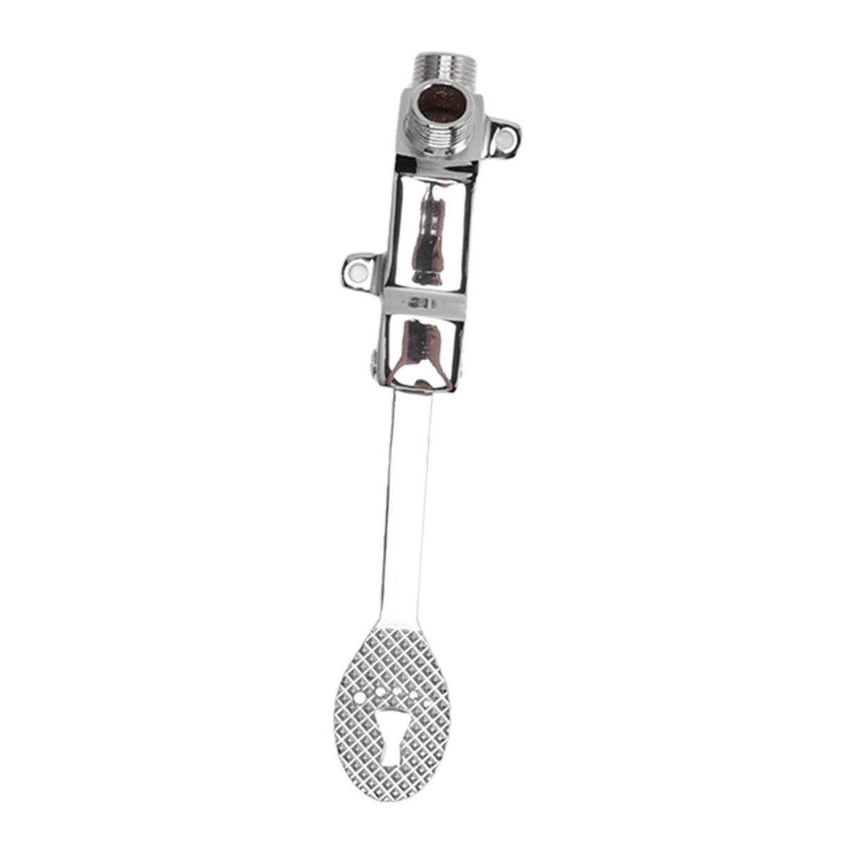 Faucet Foot Pedal Valve Silver Stainless Steel Water Saving Floor Pedal Control Switch for Public Place