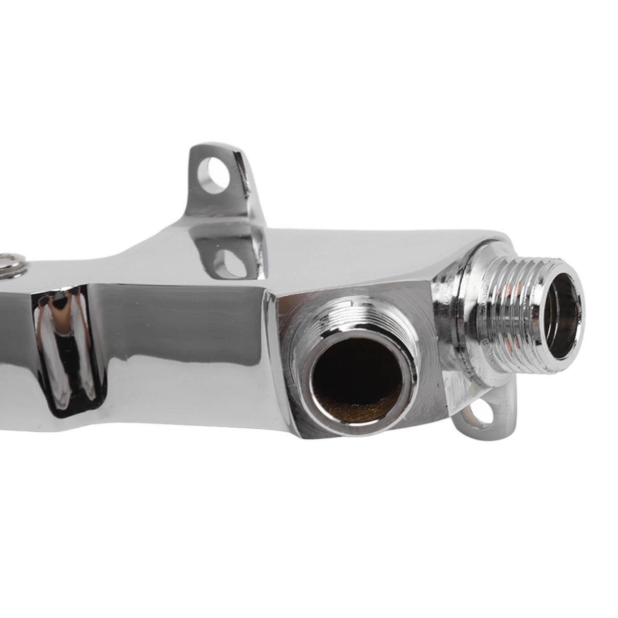 Faucet Foot Pedal Valve Silver Stainless Steel Water Saving Floor Pedal Control Switch for Public Place