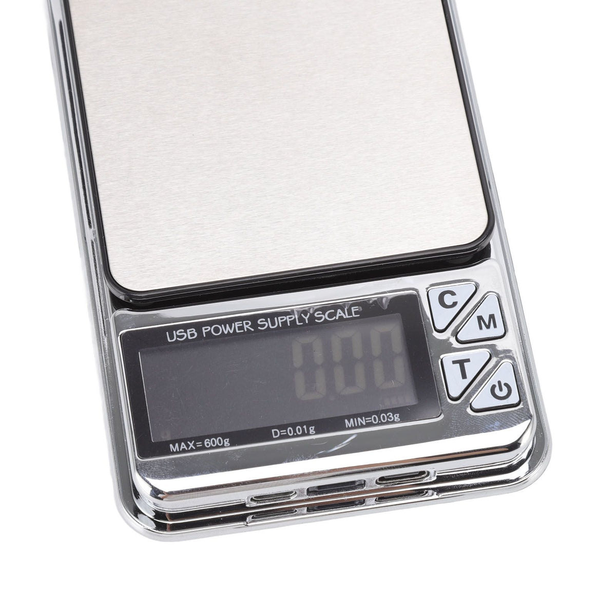 High Accuracy Digital Scale 600/0.01g LCD Display Waterproof USB Charging Electronic Scale for Kitchen Jewelry