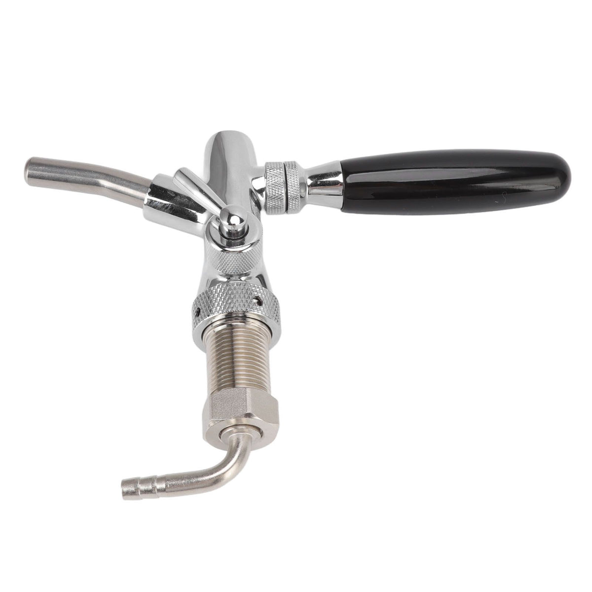 G5/8 Beer Tap Faucet Stainless Steel 304 Draft Beer Dispenser Faucet Beer Flow Control Tool for Bar