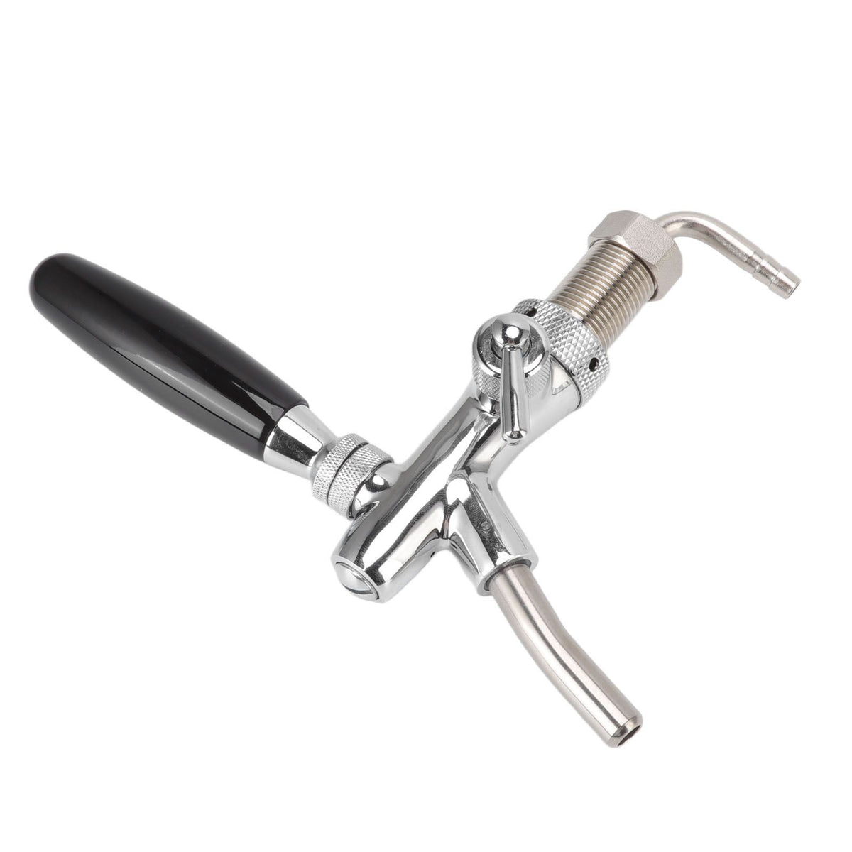 G5/8 Beer Tap Faucet Stainless Steel 304 Draft Beer Dispenser Faucet Beer Flow Control Tool for Bar