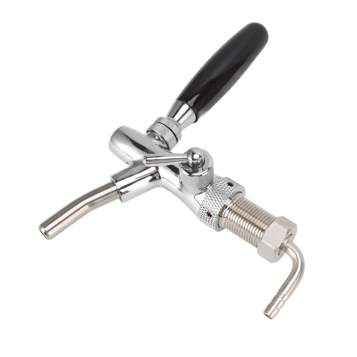 G5/8 Beer Tap Faucet Stainless Steel 304 Draft Beer Dispenser Faucet Beer Flow Control Tool for Bar