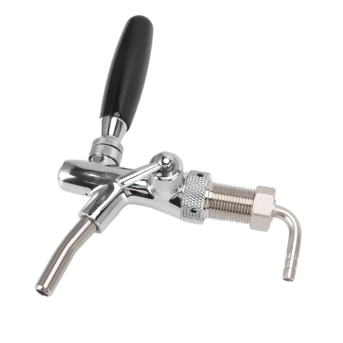 G5/8 Beer Tap Faucet Stainless Steel 304 Draft Beer Dispenser Faucet Beer Flow Control Tool for Bar