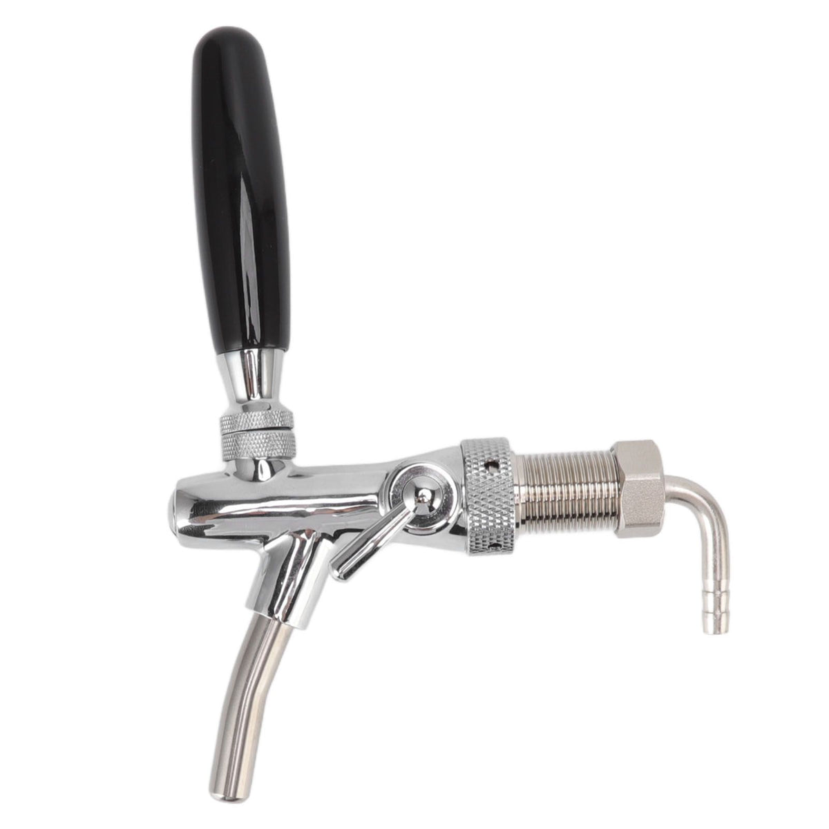 G5/8 Beer Tap Faucet Stainless Steel 304 Draft Beer Dispenser Faucet Beer Flow Control Tool for Bar