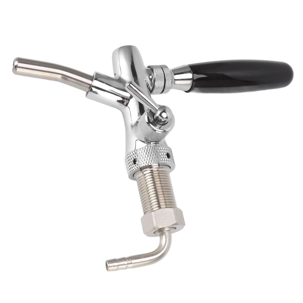 G5/8 Beer Tap Faucet Stainless Steel 304 Draft Beer Dispenser Faucet Beer Flow Control Tool for Bar