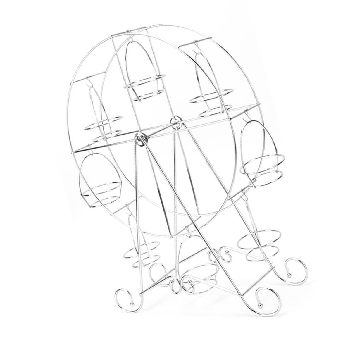 Cupcake Display Rack Iron Rotatable Eight Cupcakes Wheel Cupcake Stand for DIY Birthday Party