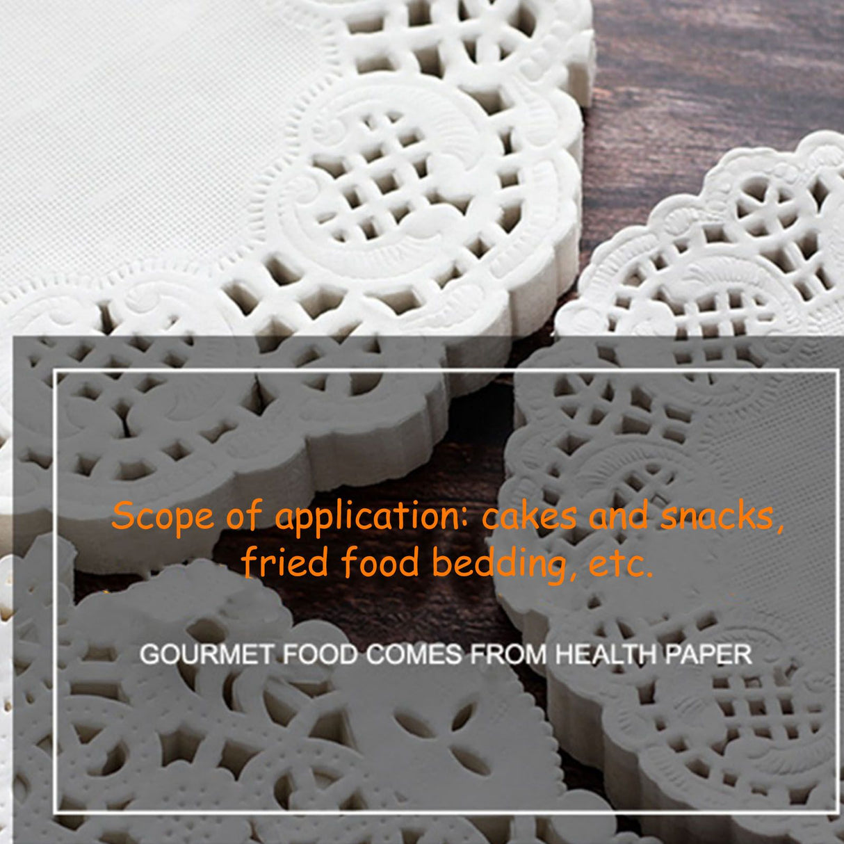 150pcs White Lace Round Paper Doilies Disposable Hollow Flower Oil Absorbing Paper for Fried Food Pizza Desserts Cake 150pcs Oil Absorbing Paper