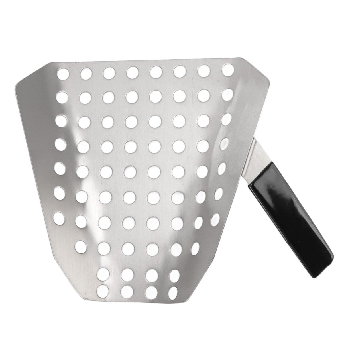 Popcorn Scoop Ergonomic Single Handle Stainless Steel Fries Scooper with Holes for Movie Theater Shop