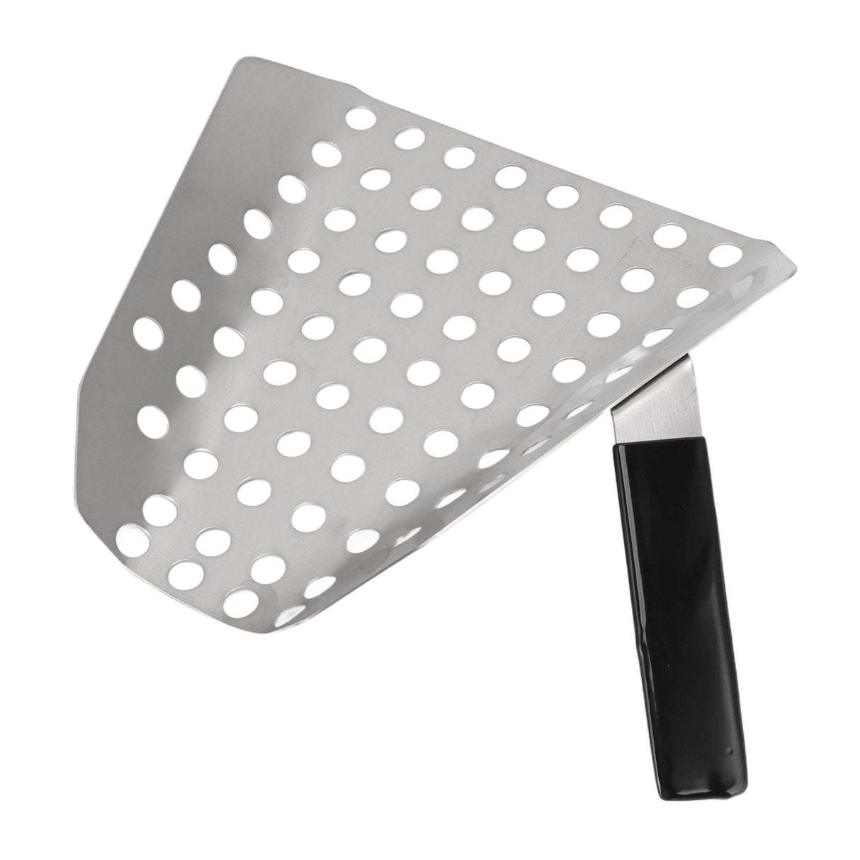 Popcorn Scoop Ergonomic Single Handle Stainless Steel Fries Scooper with Holes for Movie Theater Shop