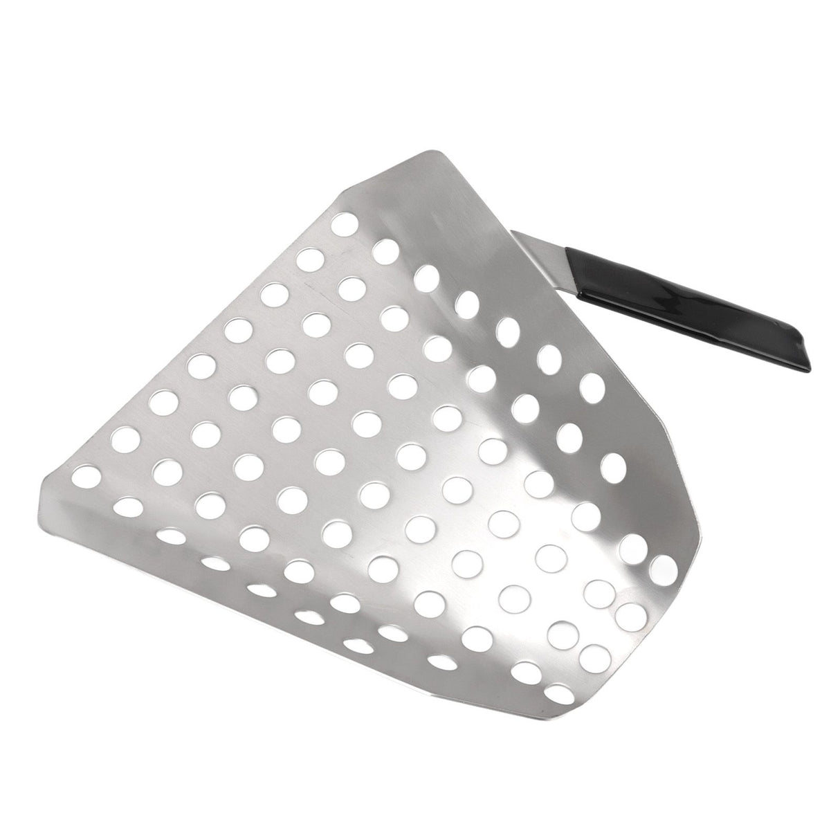 Popcorn Scoop Ergonomic Single Handle Stainless Steel Fries Scooper with Holes for Movie Theater Shop