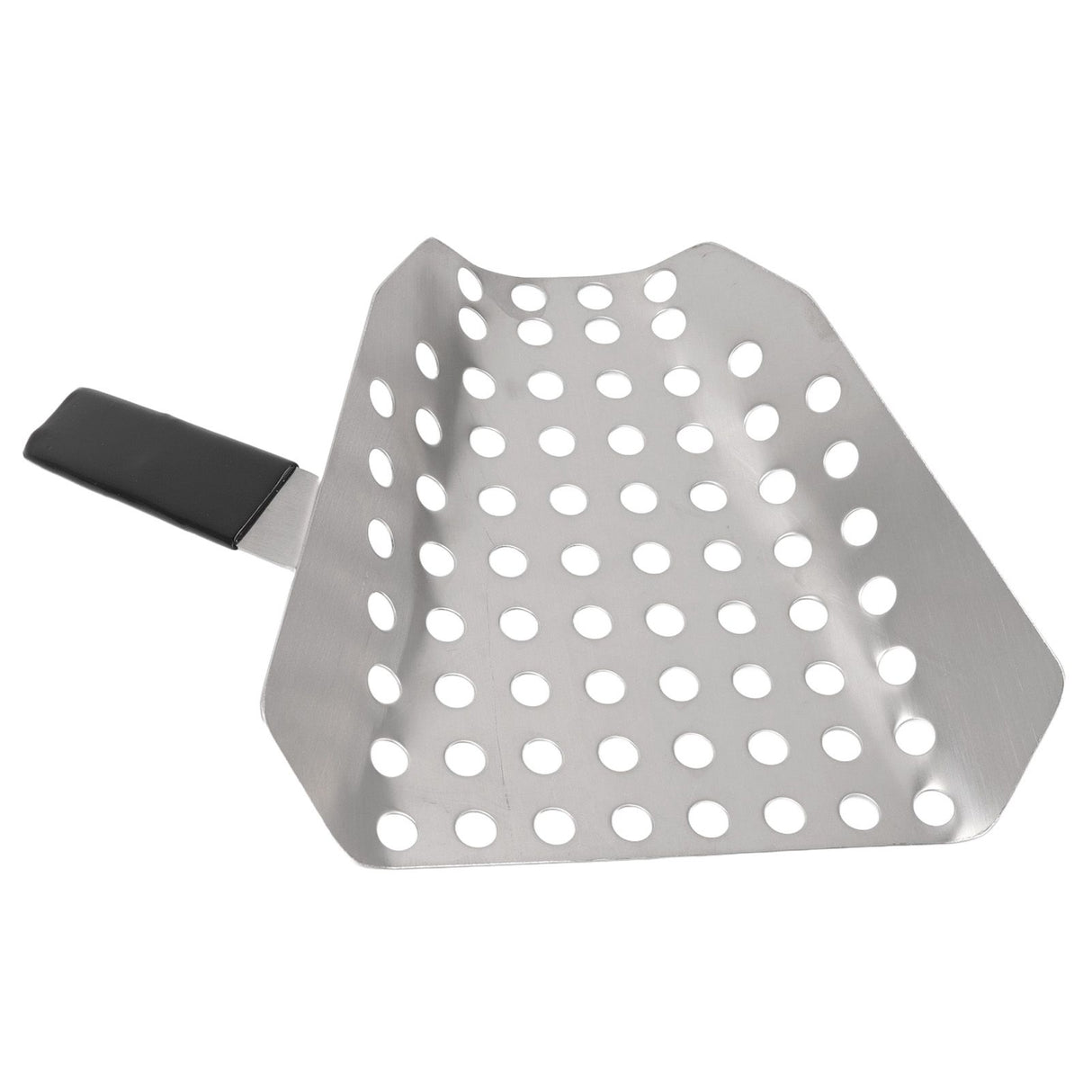 Popcorn Scoop Ergonomic Single Handle Stainless Steel Fries Scooper with Holes for Movie Theater Shop