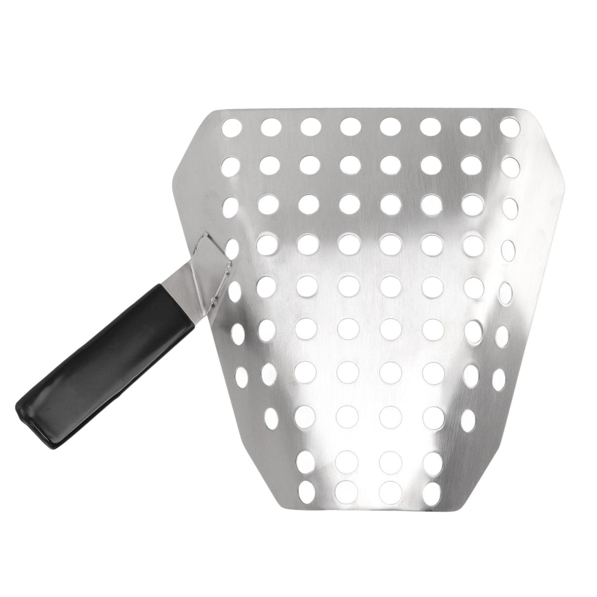 Popcorn Scoop Ergonomic Single Handle Stainless Steel Fries Scooper with Holes for Movie Theater Shop