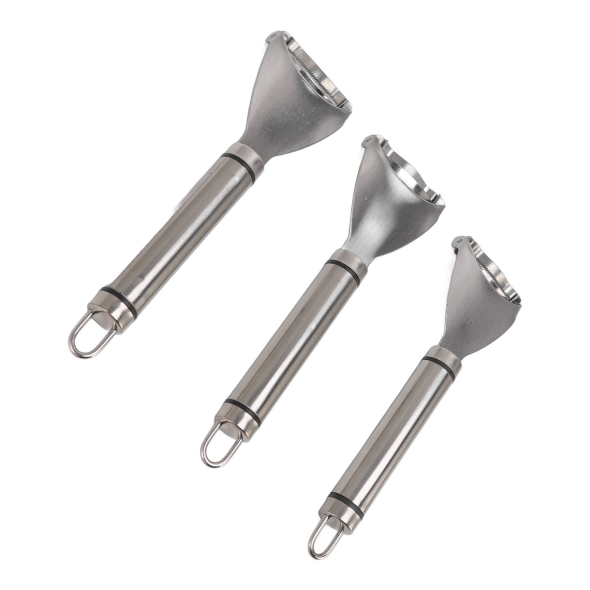 3pcs Stainless Steel Corn Cutter Peeler Safe Quick Clean Comfortable Grip Corn Thresher Planer Cutter for Kitchen